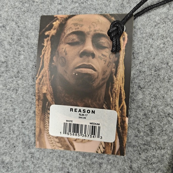 Lil Wayne Young Money Basketball Jersey Mens Medium White Reason Brand RLW-17 - Picture 3 of 9